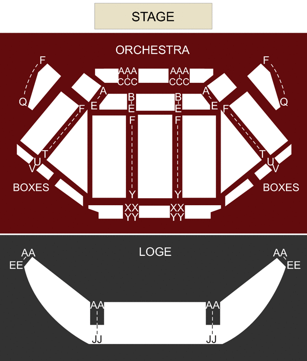 Tilles Center Concert Hall, Greenvale, NY Seating Chart & Stage